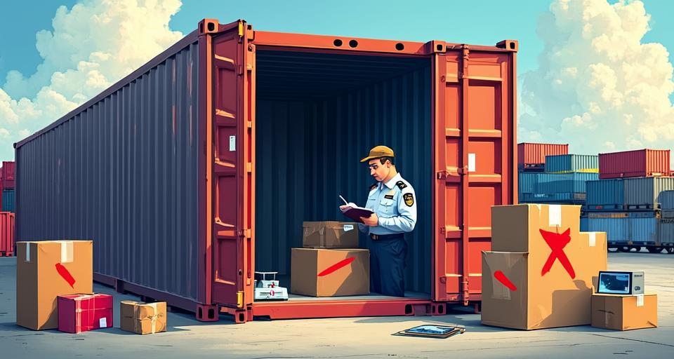 出口貨物瞞報(bào)夾藏警用物品,整柜被海關(guān)查扣!