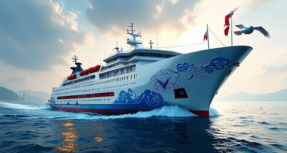 連云港中韓輪渡簽約建造新型客滾船 2028年投運提升平澤航線運力