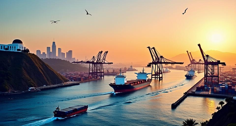 美國洛杉磯港7月吞吐量破紀(jì)錄