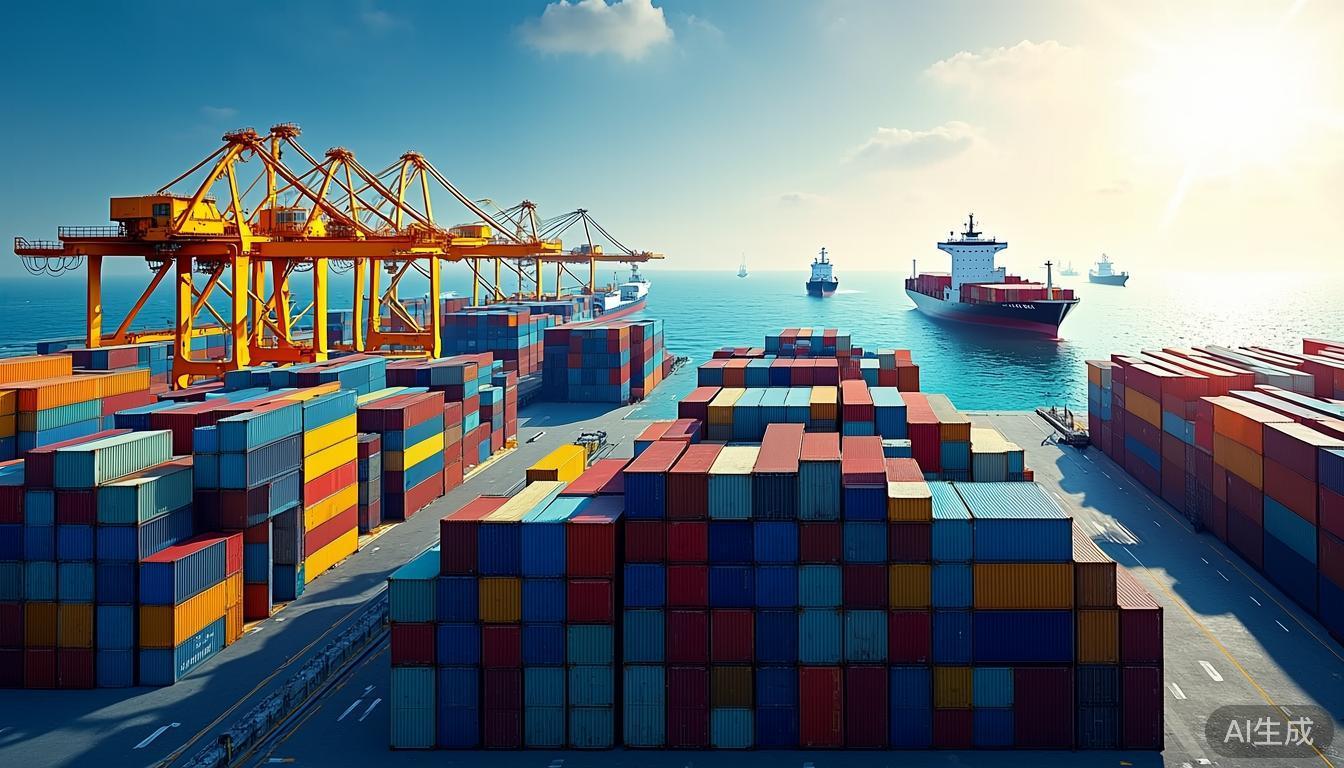 寧波舟山港8月集裝箱吞吐量創新高 智慧化升級助力全球供應鏈穩定